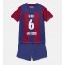 Billige Barcelona Paez Gavi #6 Børnetøj Hjemmebanetrøje til baby 2023-24 Kortærmet (+ korte bukser)